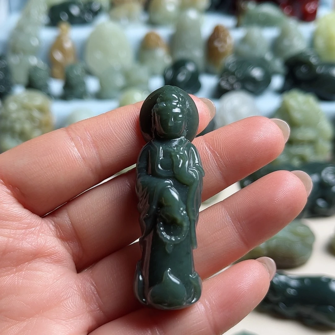 和田玉未镶嵌挂件