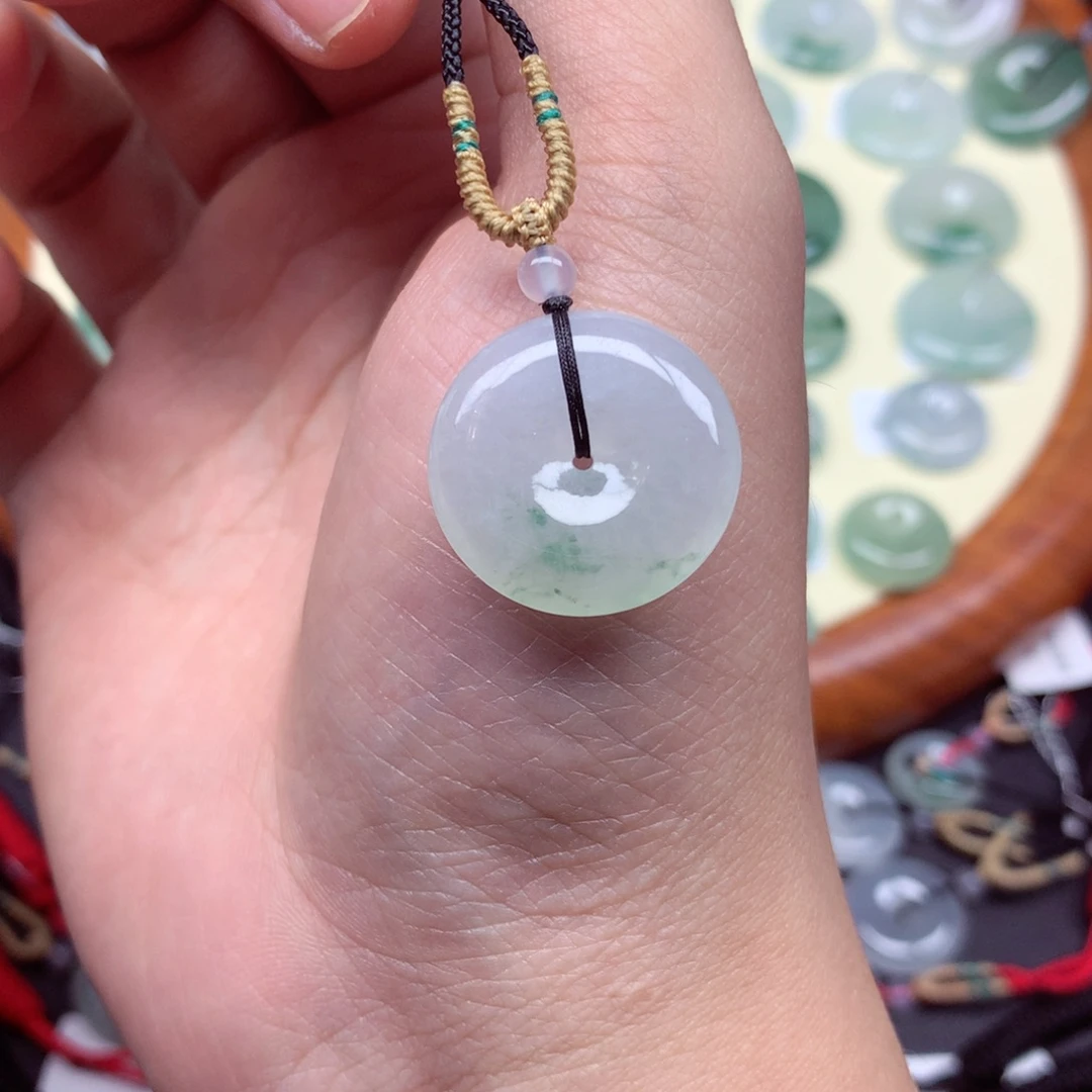 翡翠未镶嵌颈饰吊坠22.4/5.5