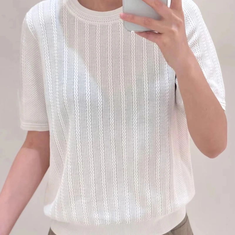 白月光级别的精致高级女人味满满的针织短袖！