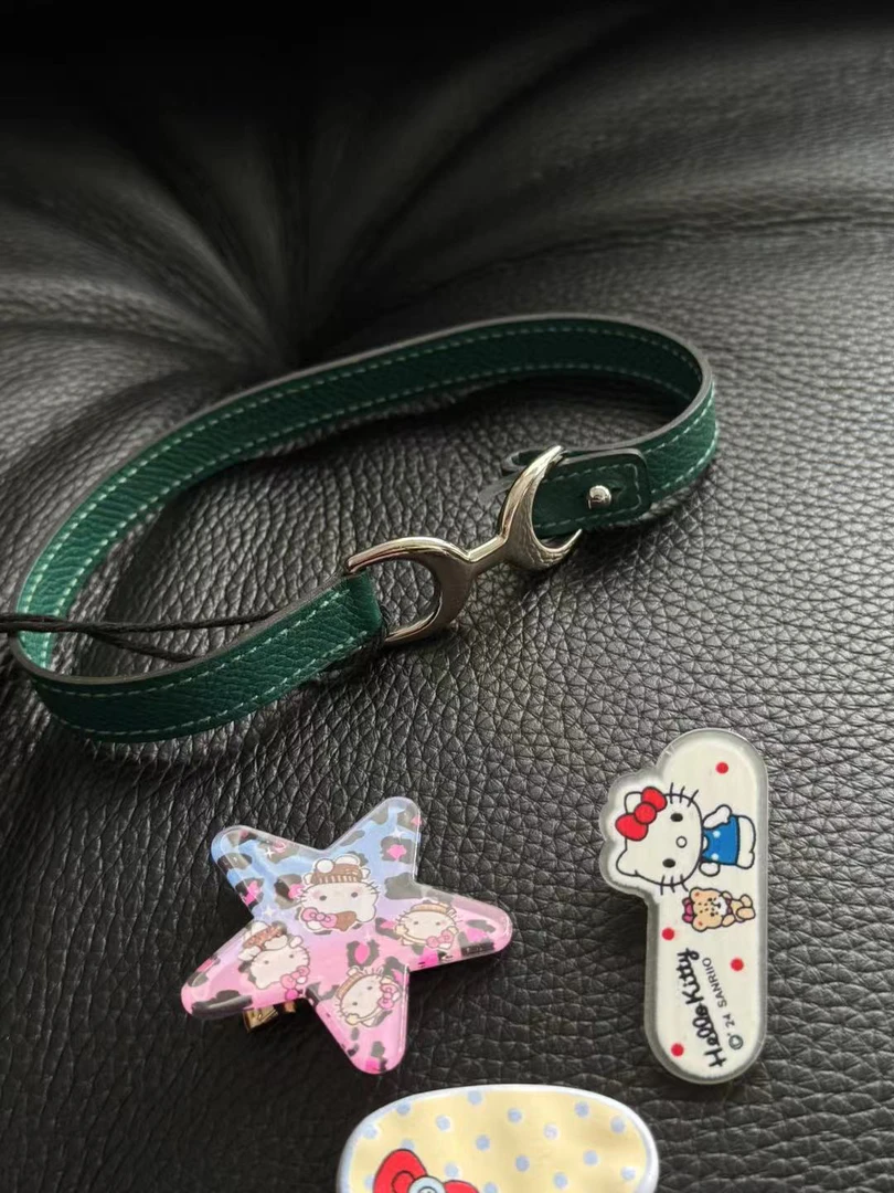 95新 Hermes/爱马仕 马衔扣 蓝色 皮质 手环  6875717