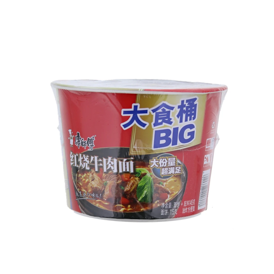 康师傅大食桶红烧牛肉面200g