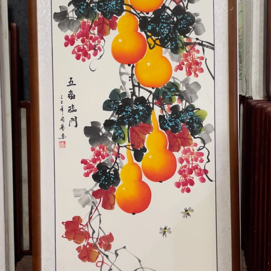 国画带框尺寸63*123厘米