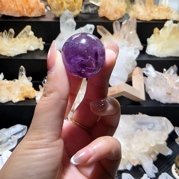 水晶手链未镶嵌紫水球