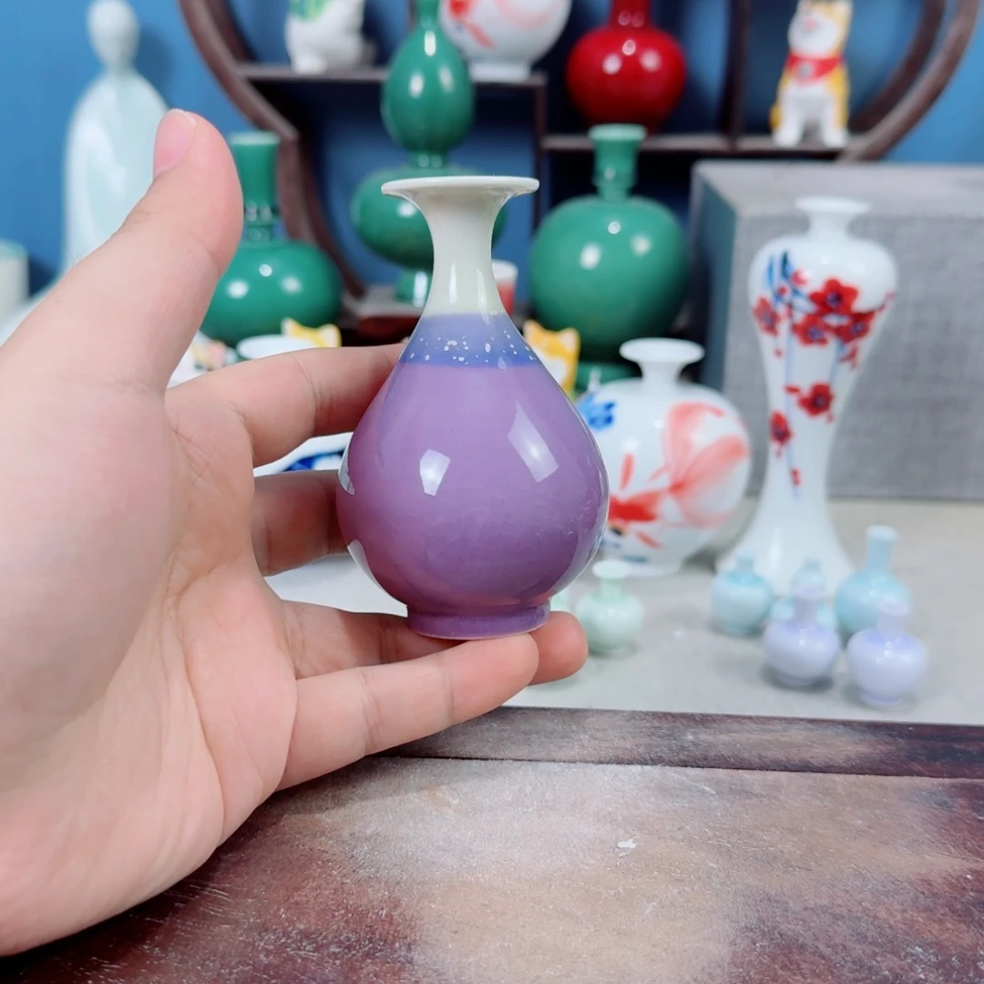 陶瓷手工小花器摆件