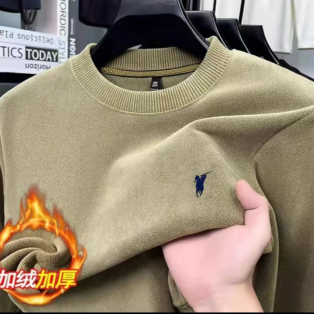【柔软亲肤】刺绣工艺 双面奥粒绒 男女同款加绒保暖卫衣