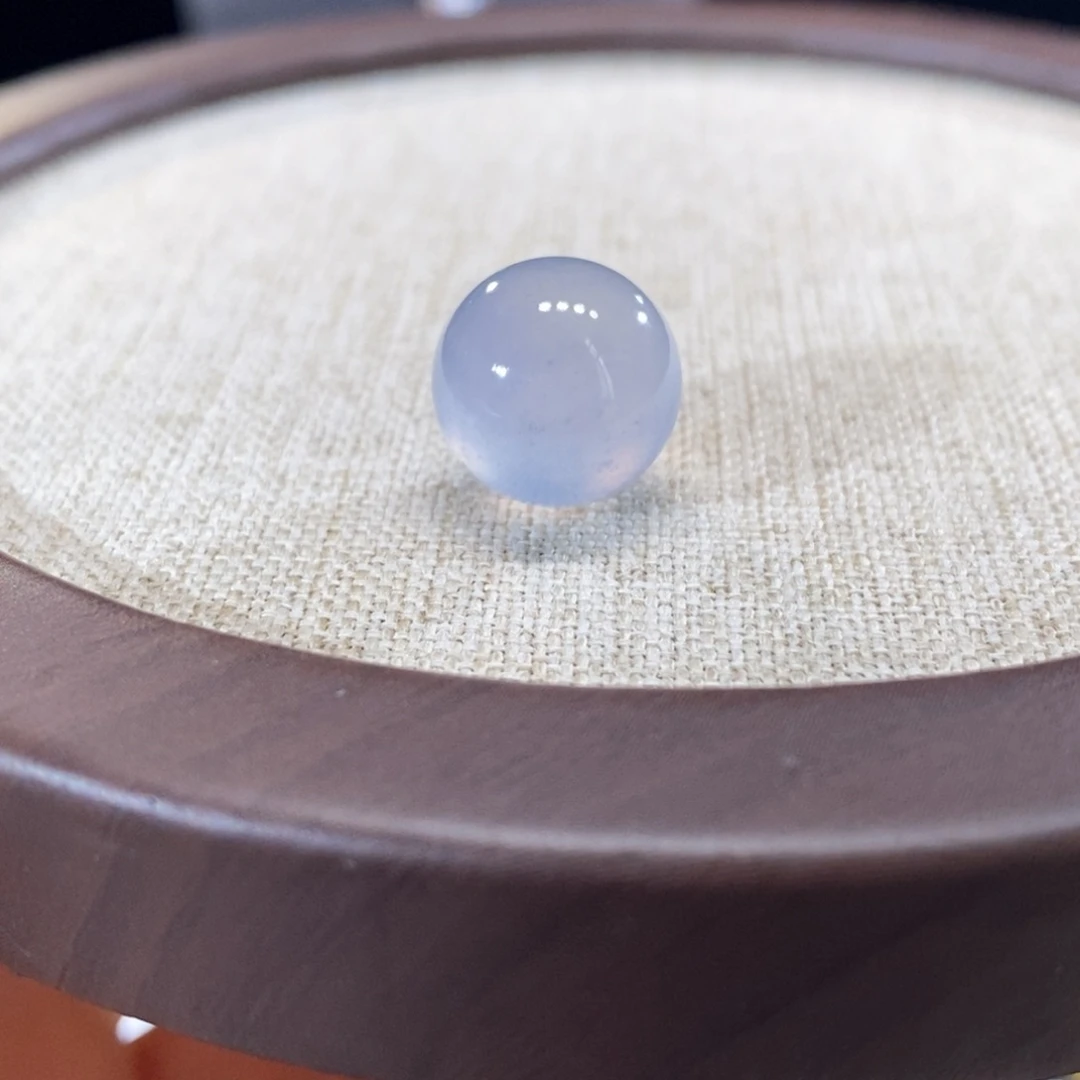 翡翠未镶嵌颈饰高冰梦幻紫蓝 12.6mm