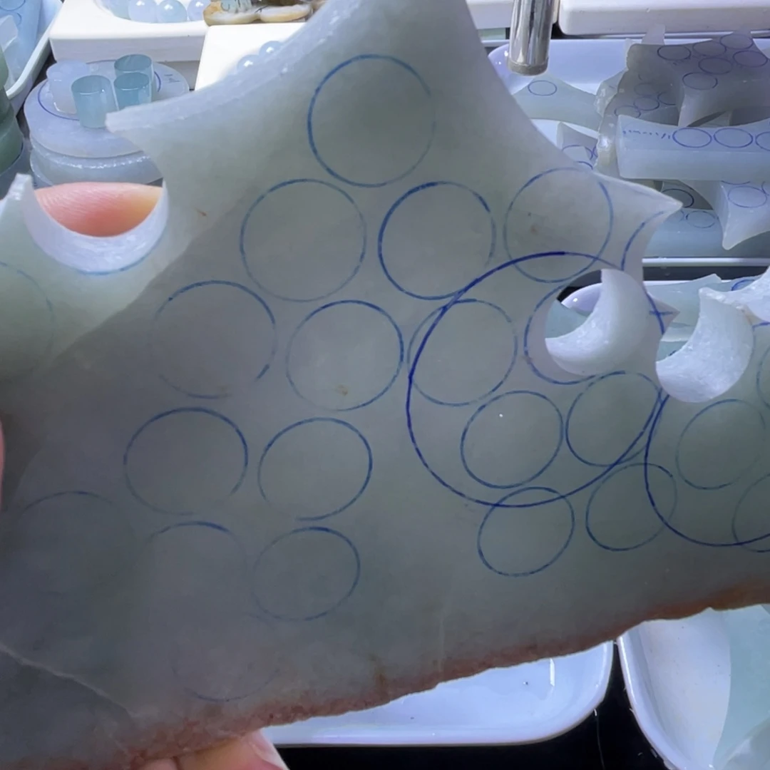 定制翡翠未镶嵌福利珠子16包工