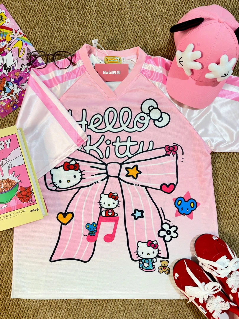 【Nabi】蝴蝶结粉kt球衣565