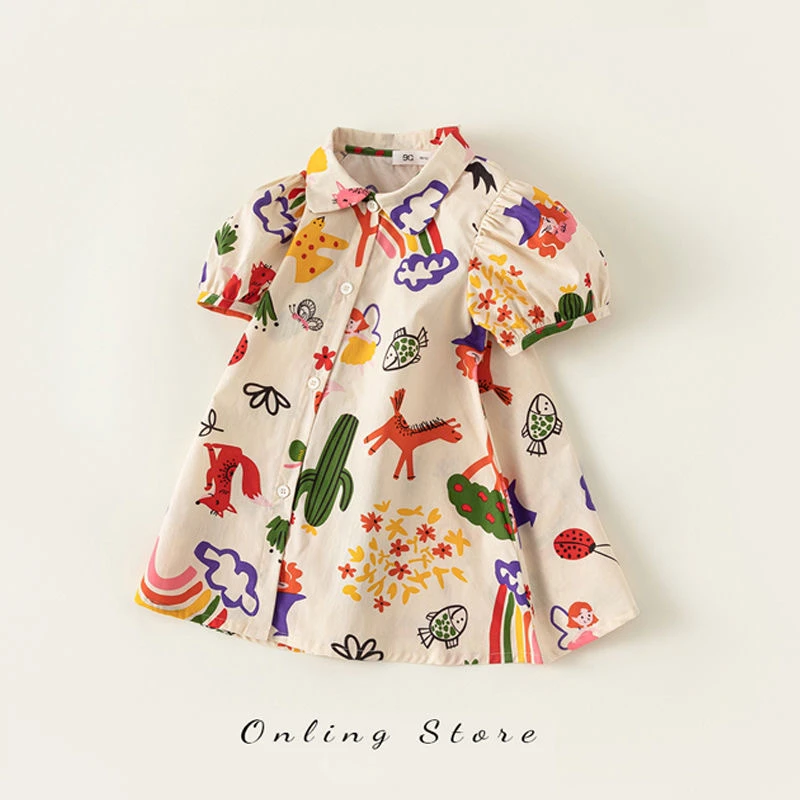 女童连衣裙夏装2025新款小女孩公主裙儿童裙子女宝童装婴儿裙子潮