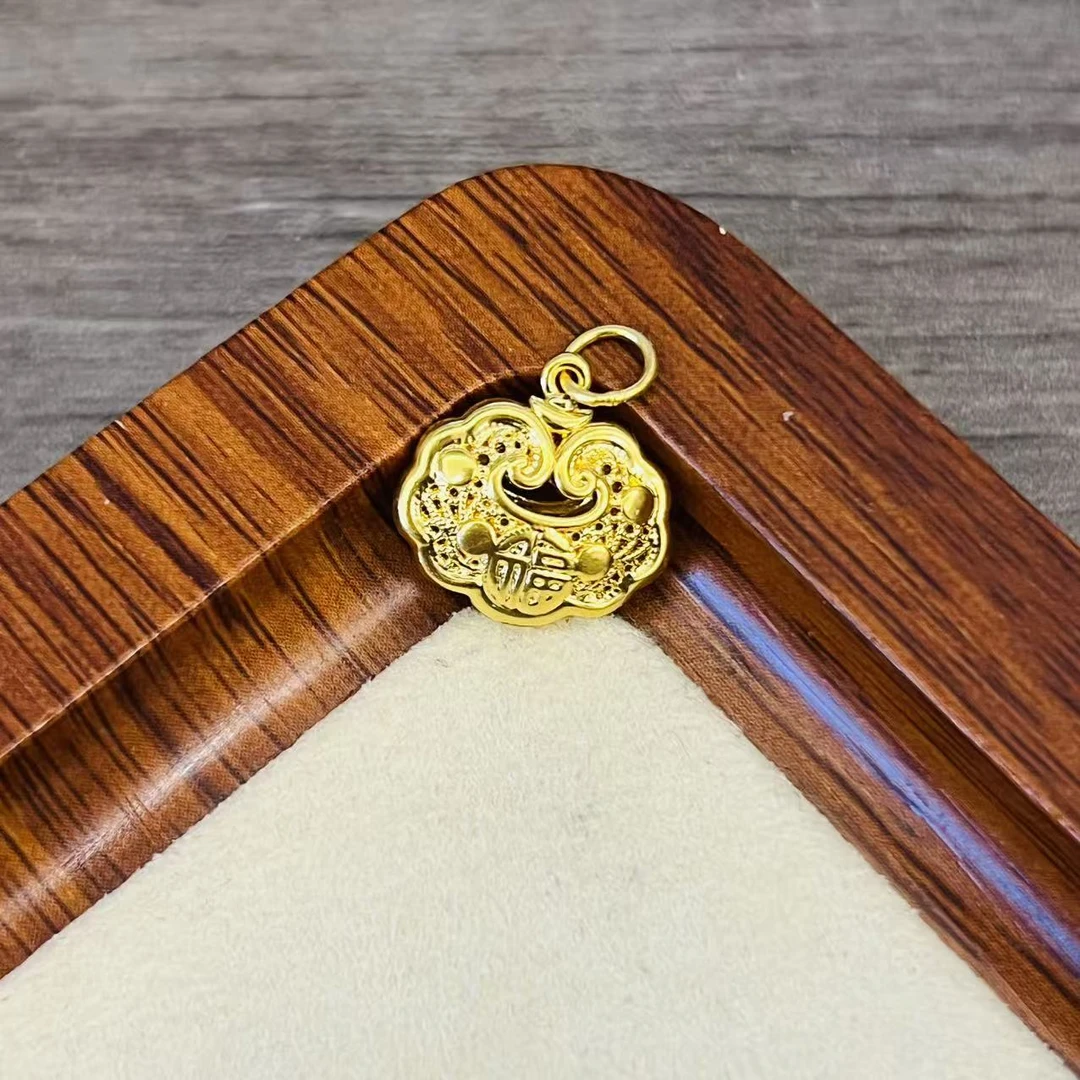 黄金足金999小福锁首饰配件DP1578-0480