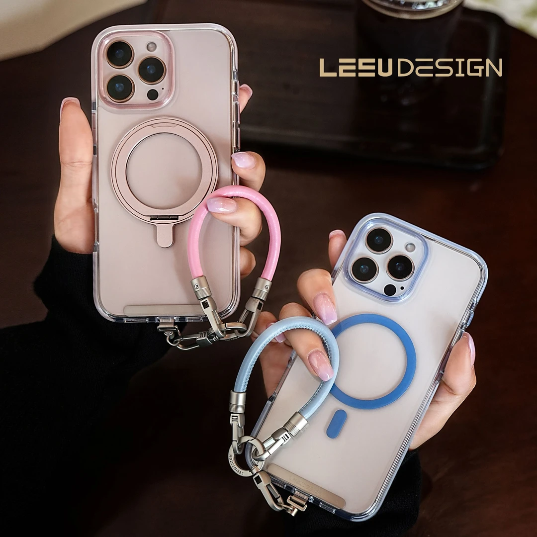 LEEUDESIGN6mm迷你液态皮革手机挂绳短款手机链条便携户外防丢链