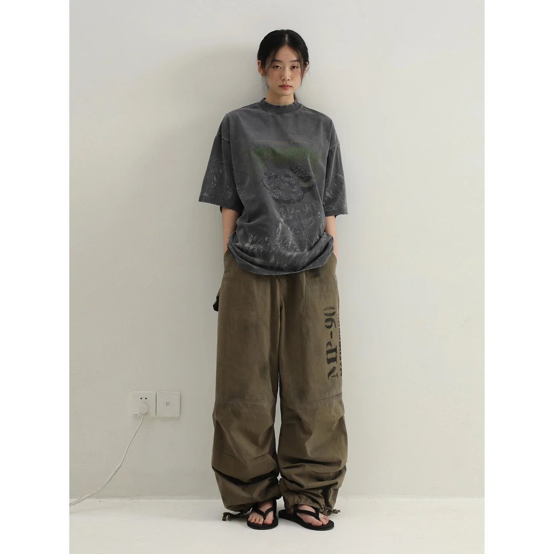 【蛇年限定系列】MASONPRINCE*画家印花涂鸦落色270G纯棉短袖