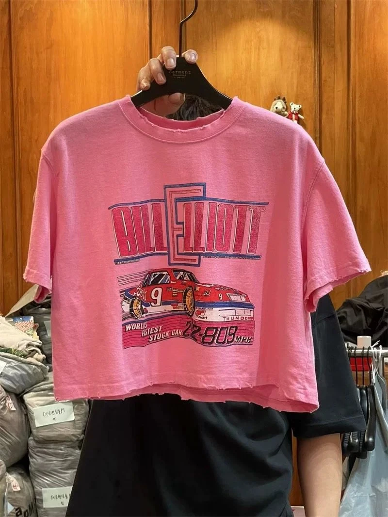 韩国东大门代购garmet公鸡家短款T恤NO退NO换