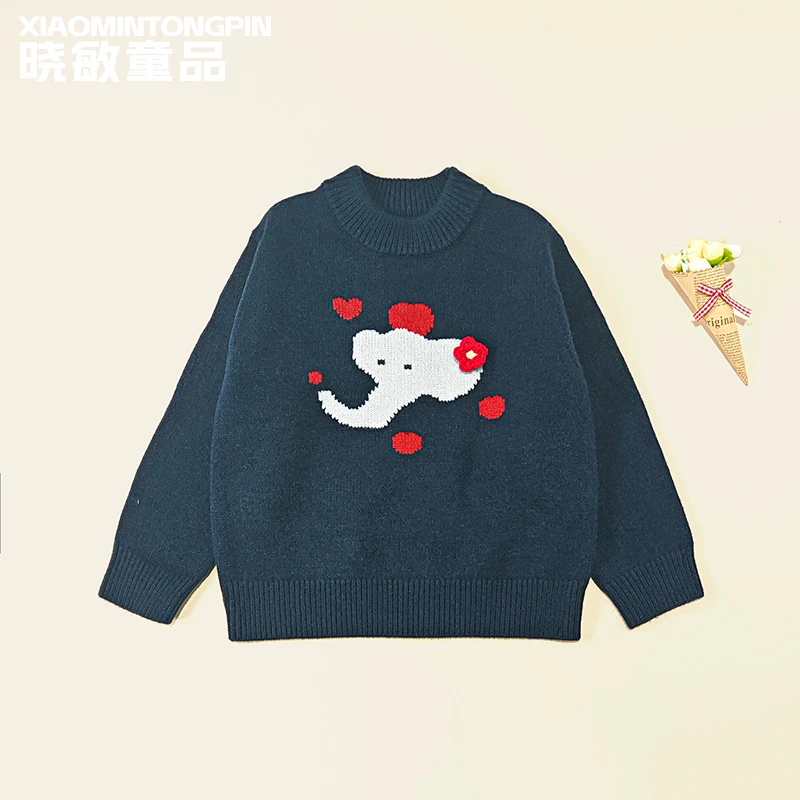 花朵大象毛衣3C5501