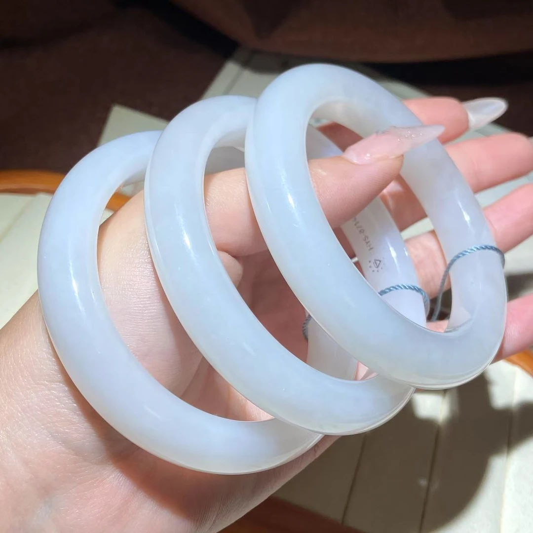 SZ11241 和田玉白玉手镯（多样性发一）