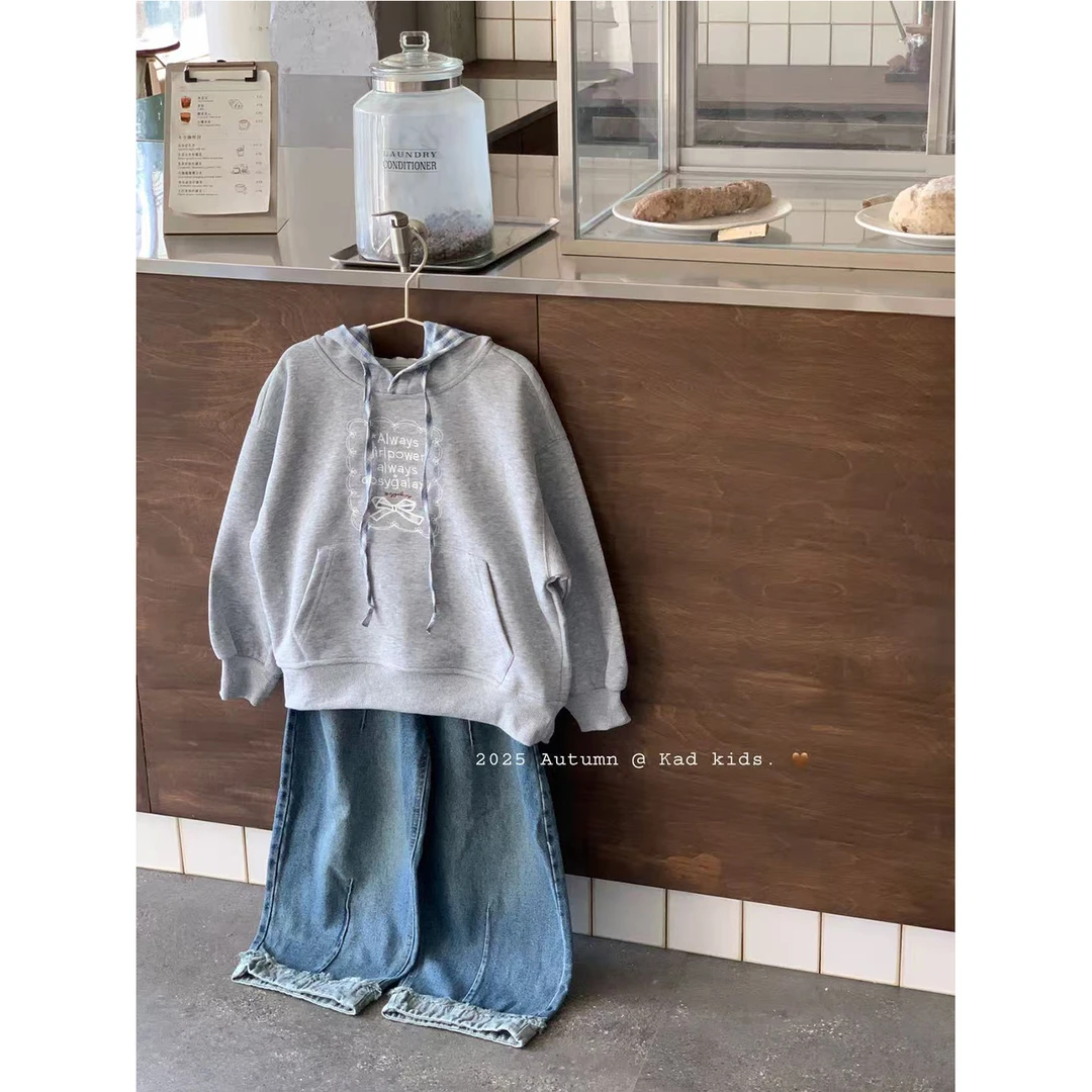 【福利~清仓】V5280-格子布卫衣+V5281-弯刀牛仔裤