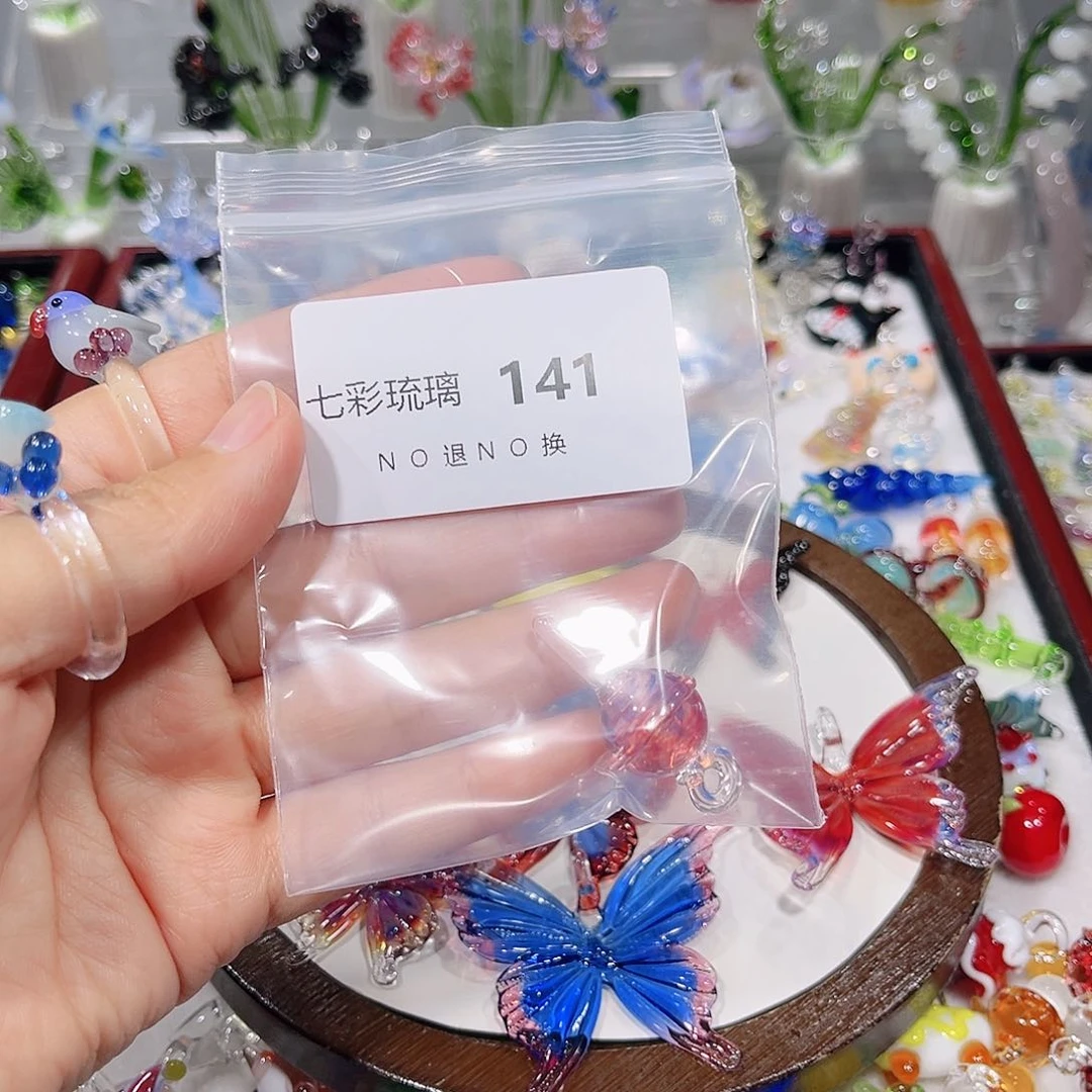 琉璃吊坠(不含链)141粉色棒棒糖