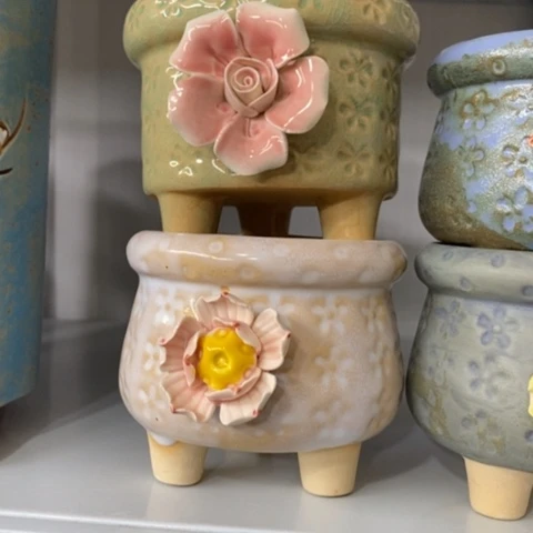 【闪购商品】红陶粗陶材质陶瓷多肉花盆