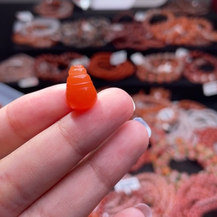 南红玛瑙未镶嵌配饰三通1959