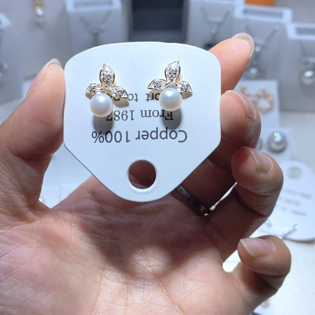 未镶嵌耳饰淡水珍珠