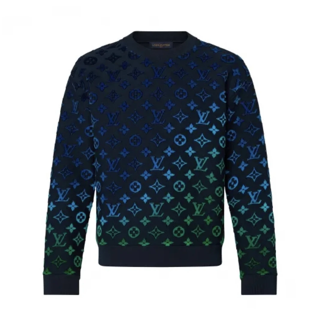 未使用 LouisVuitton/路易威登 Lv彩色渐变满印卫衣/4L/全新