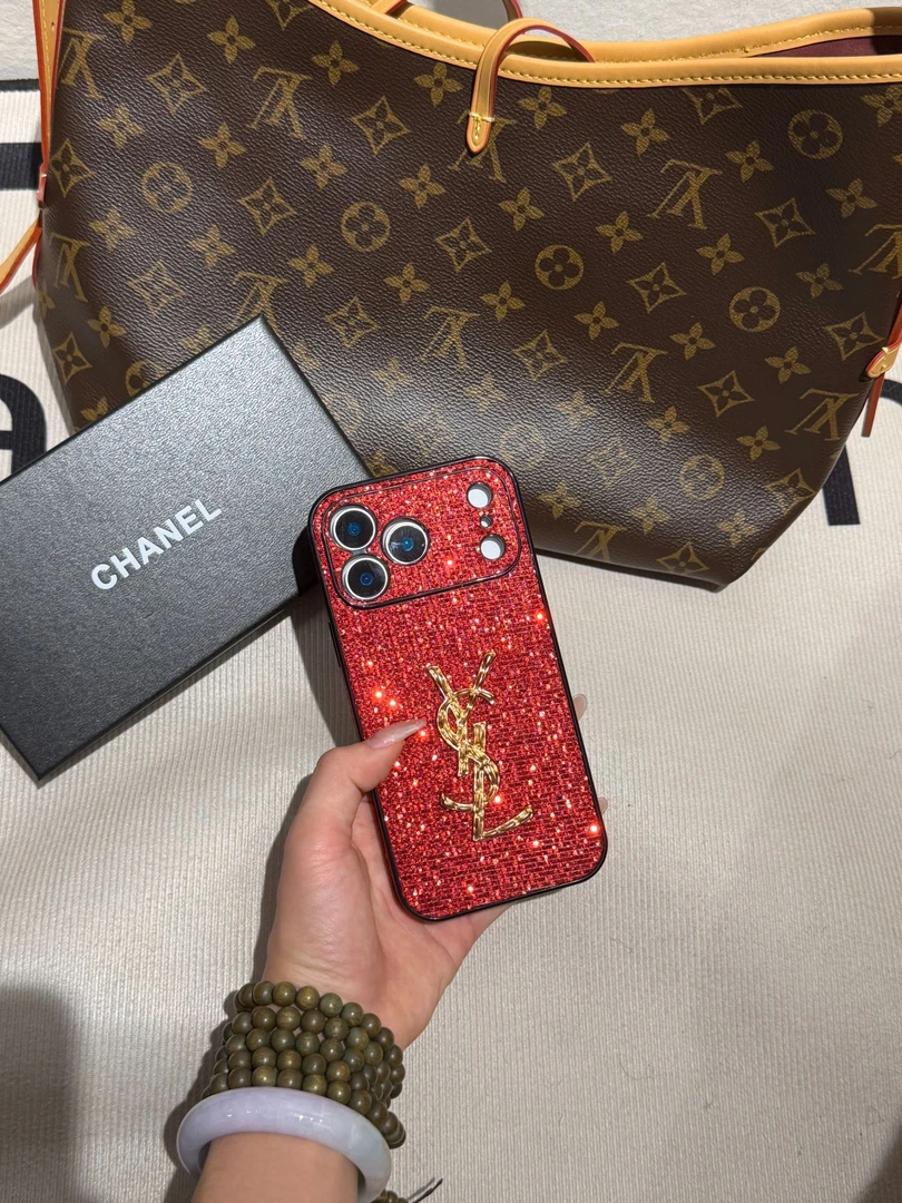 （果）杨树林镶钻经典复古轻奢手机壳适用于苹果防摔保护壳