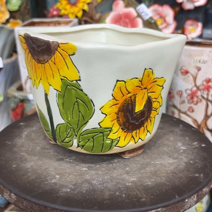 紫砂花盆粗陶材质多肉花盆