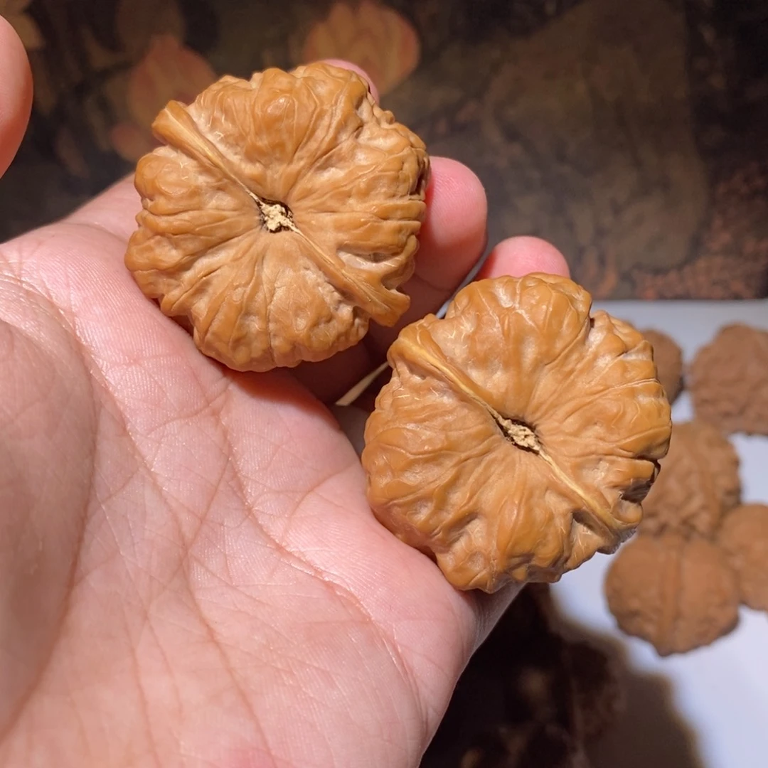 文玩核桃把件蛤蟆头42全品肉蛙