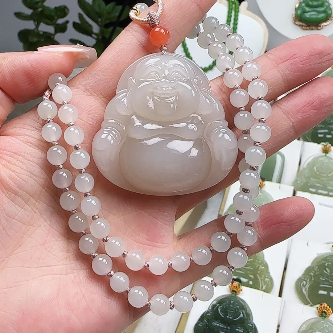 和田玉未镶嵌颈饰45