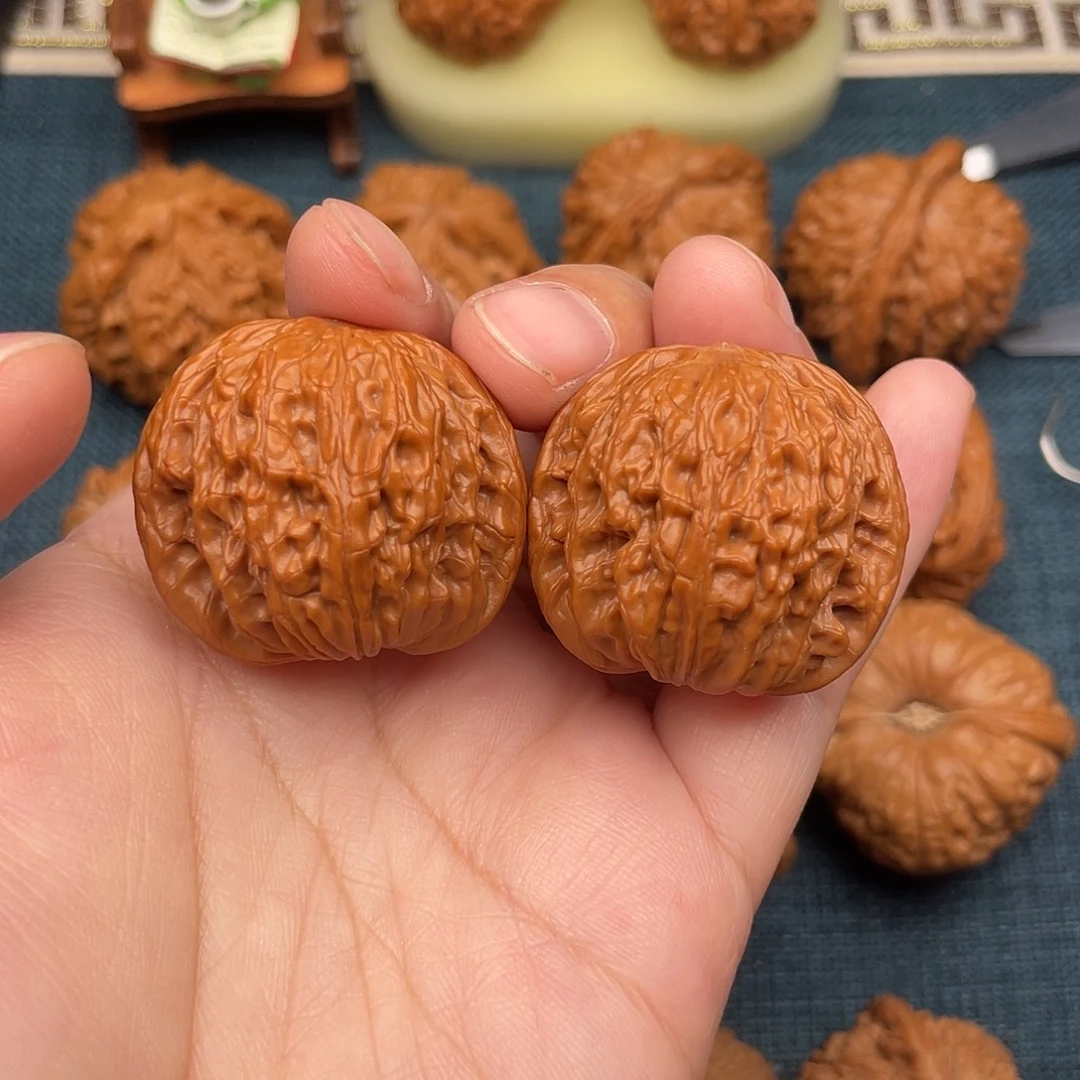 把件文玩核桃34.8精品山地小正磨全品