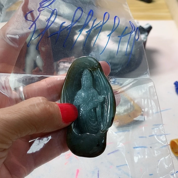 翡翠颈饰未镶嵌离***子成品
