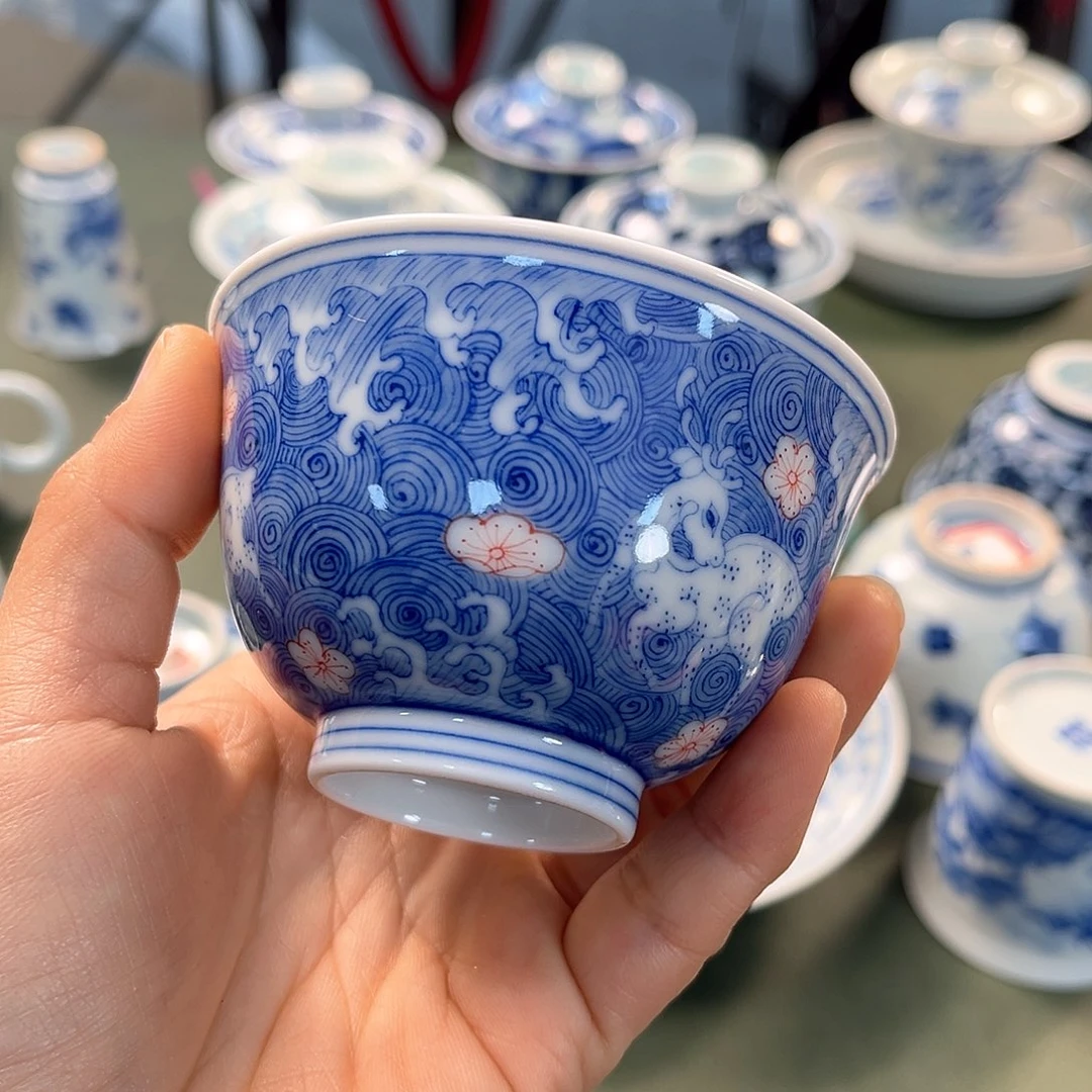 杯青花瓷器青花瓷器