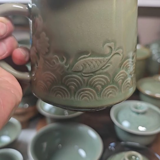 一**缘耀州窑办公杯一个