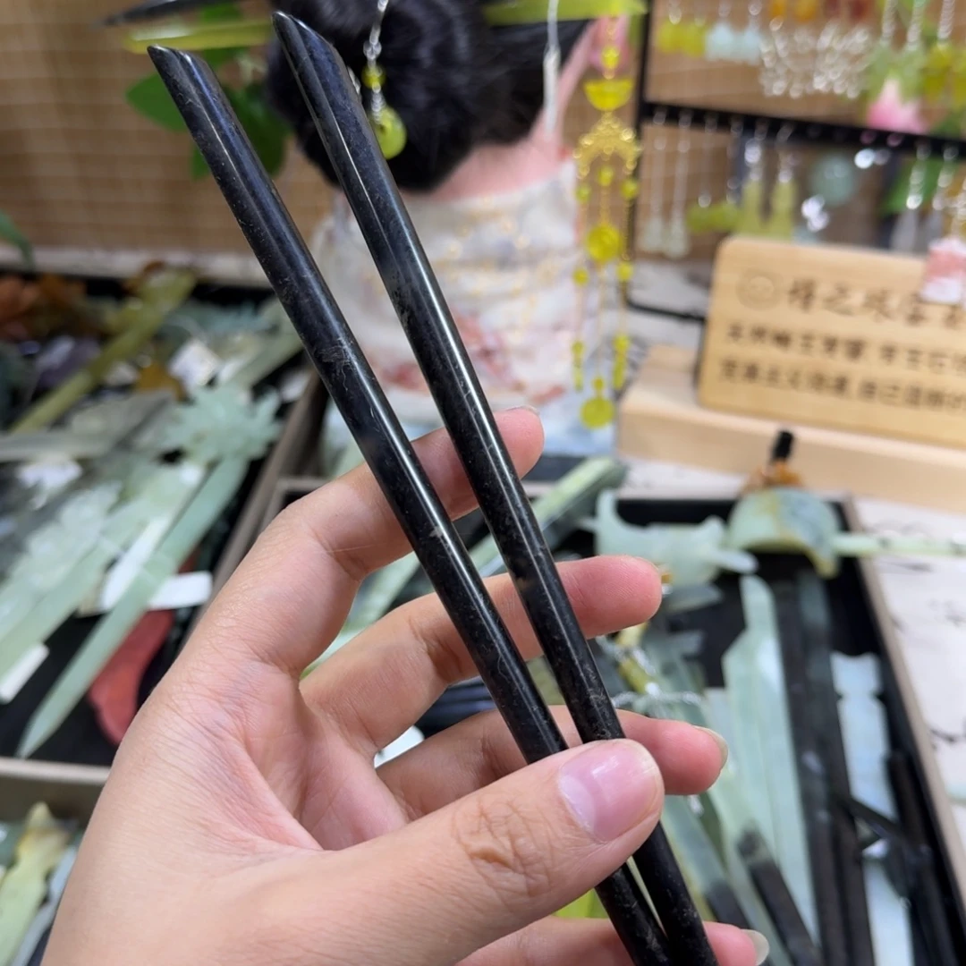 蛇纹石玉未镶嵌发饰10