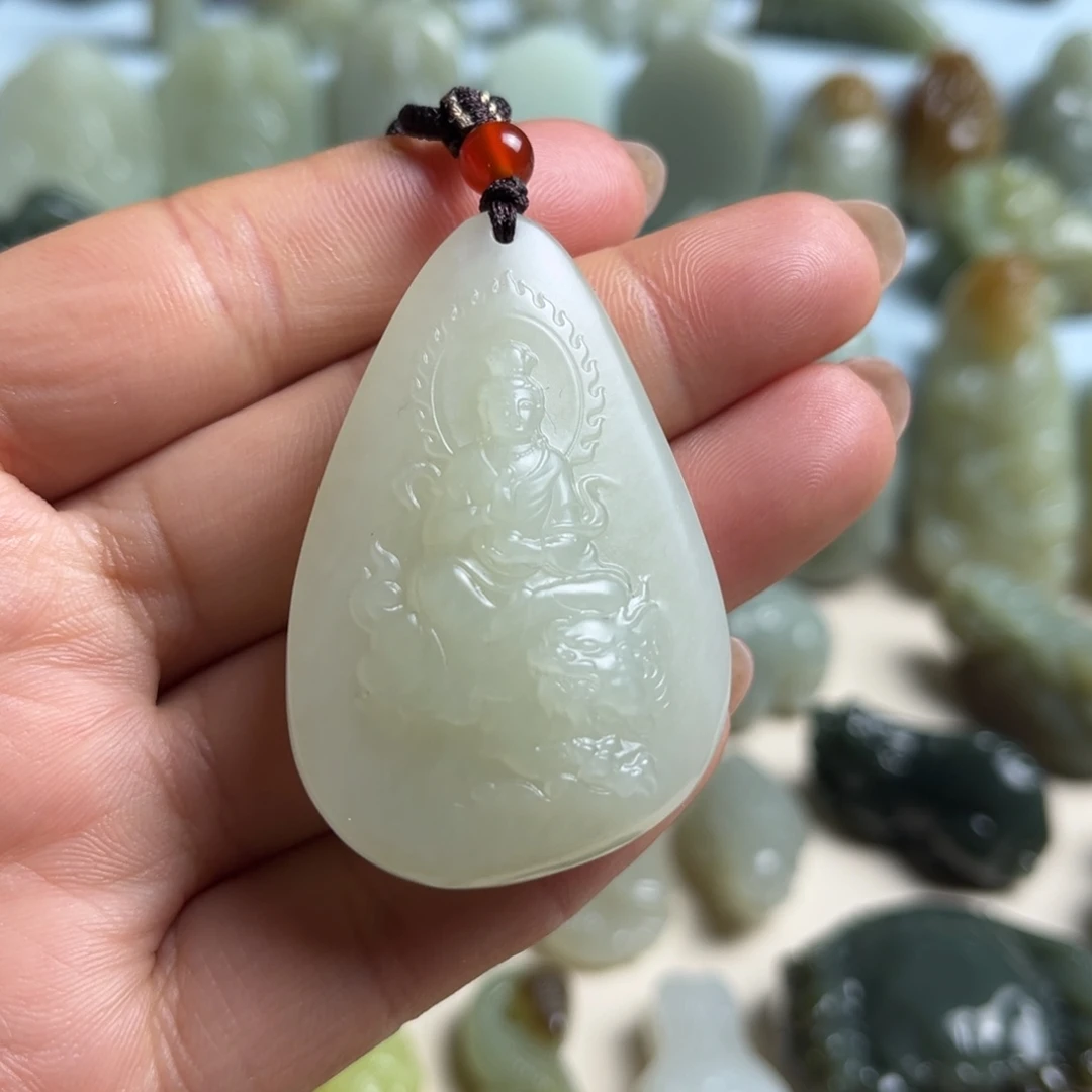 和田玉未镶嵌挂件