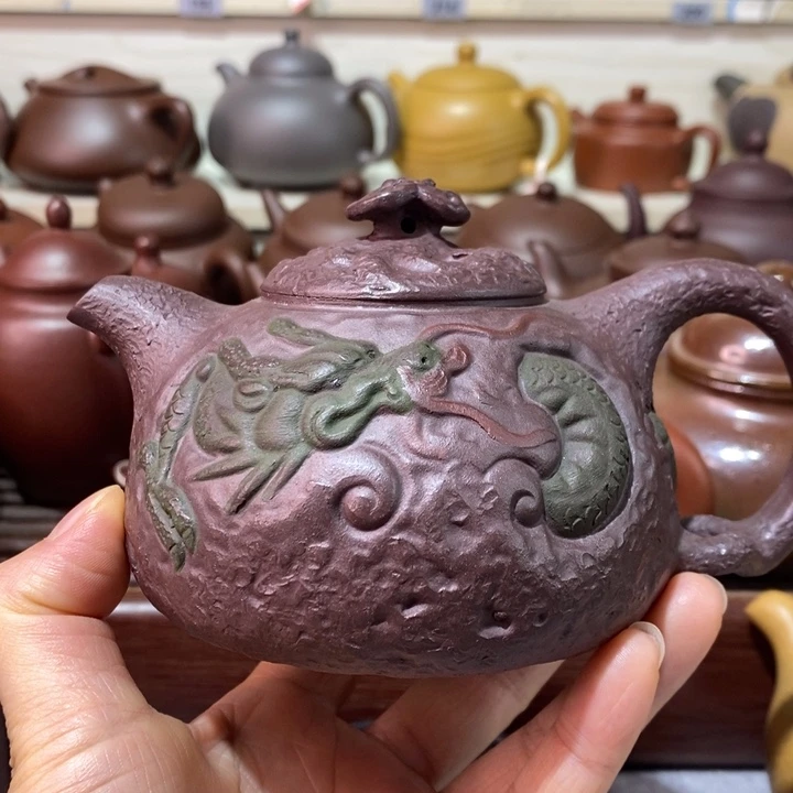 紫砂茶壶微瑕处理一把