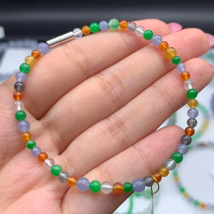 毛衣链未镶嵌翡翠画*