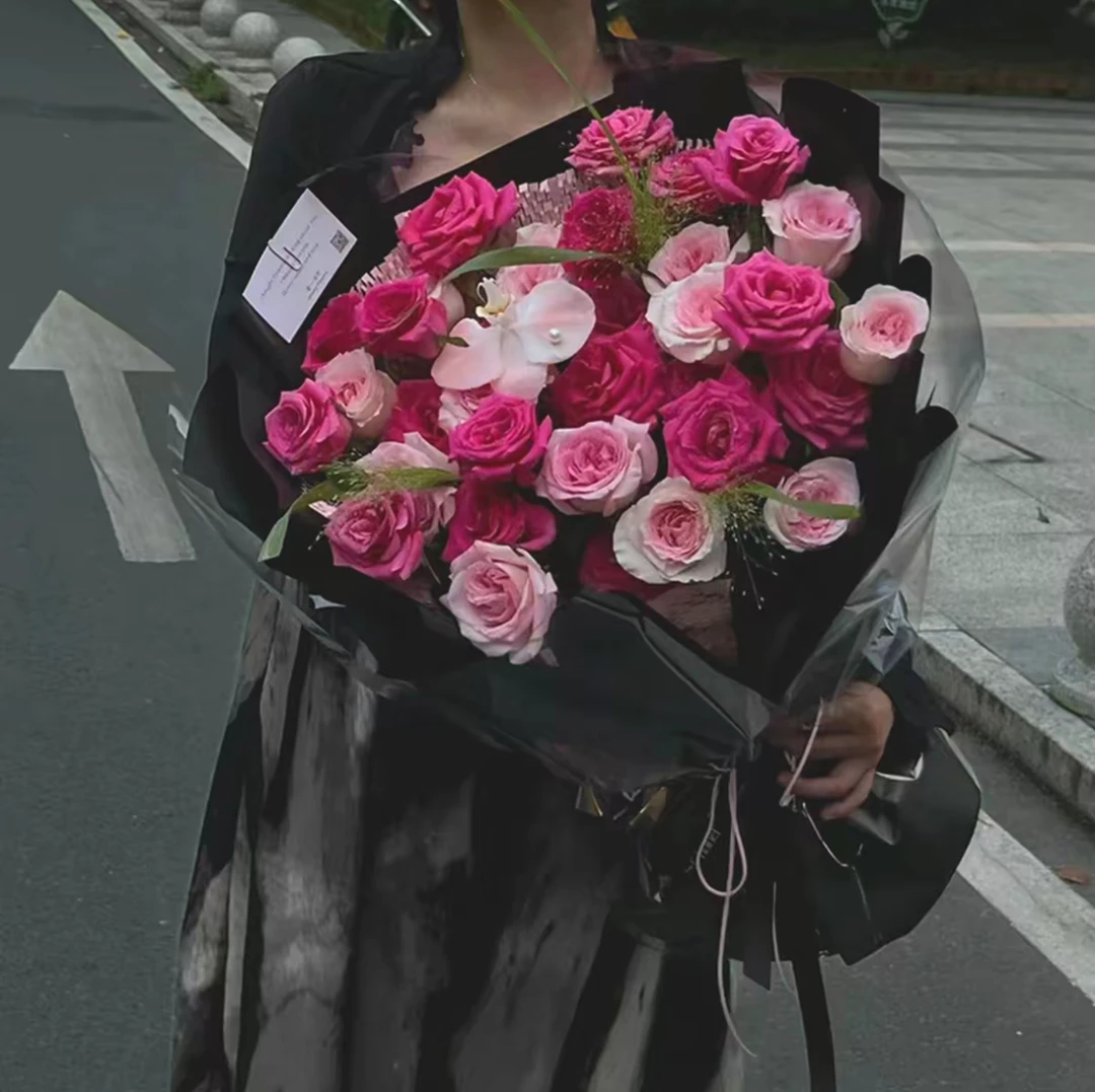 【生日礼物】弗洛伊德玫瑰花束真鲜花速递同城配送女友表白附近花店