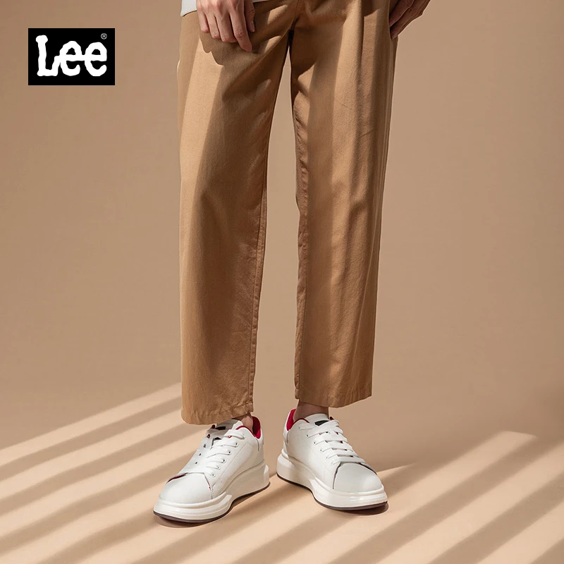 Lee官方情侣鞋夏季男鞋新款厚底小白鞋男款百搭休闲运动男士板鞋