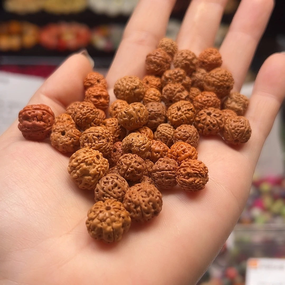 菩提根/象牙果手串微瑕金刚大小混300颗