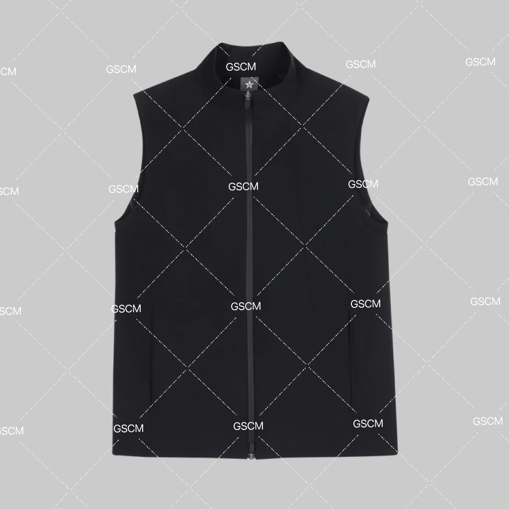 男士休闲高尔夫压胶马甲