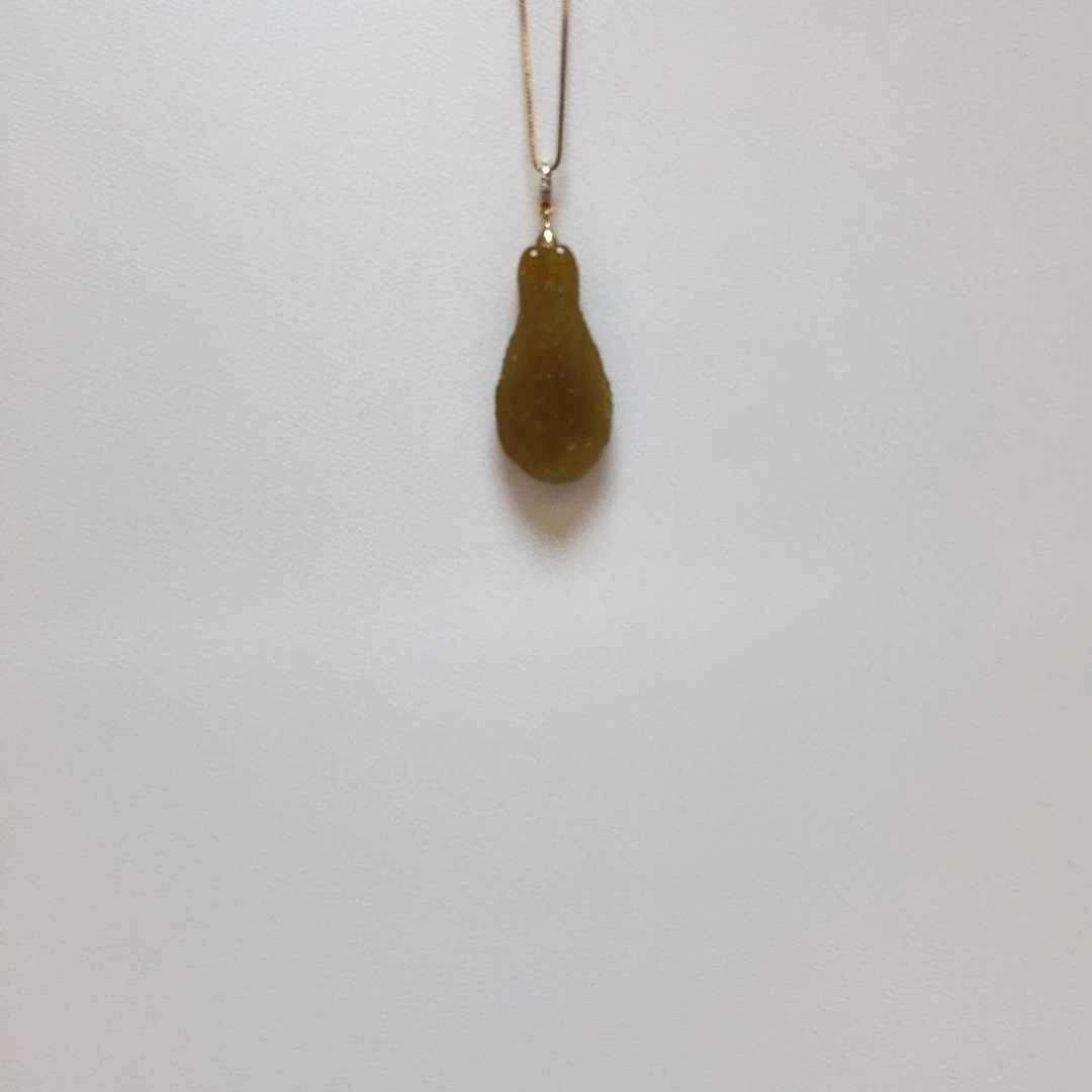 翡翠18K金镶嵌颈饰简单