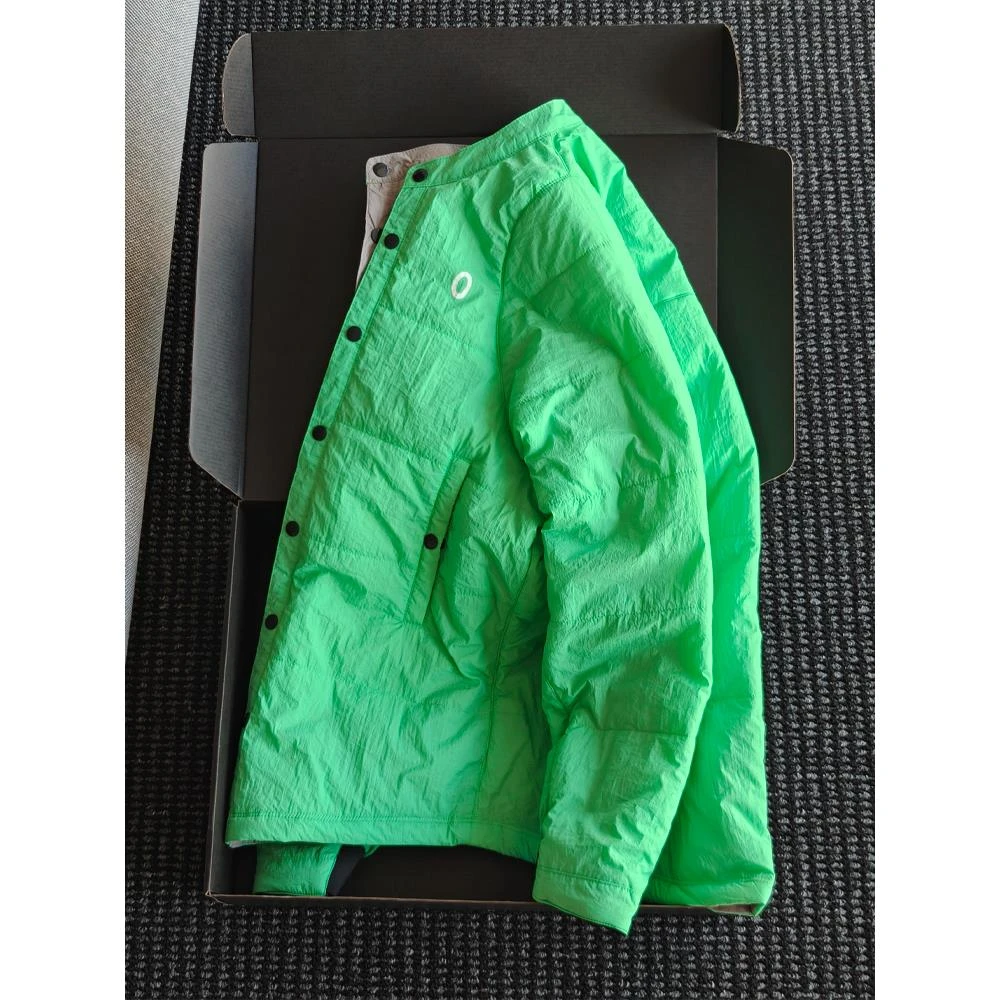 双面穿莫兰迪色棉服夹克男女同款冬季轻薄外套棒球领户外防水棉衣