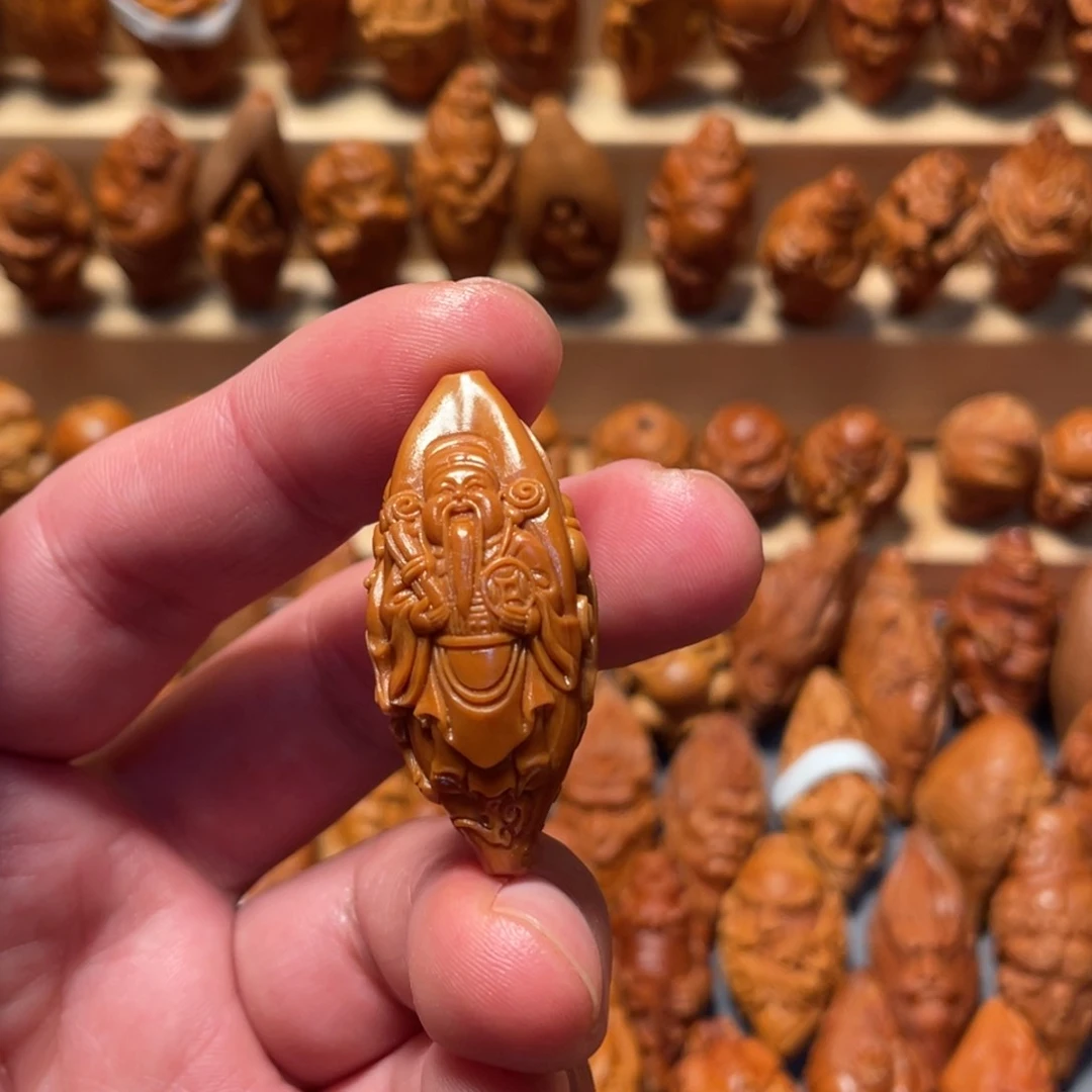 橄榄核把件福禄寿