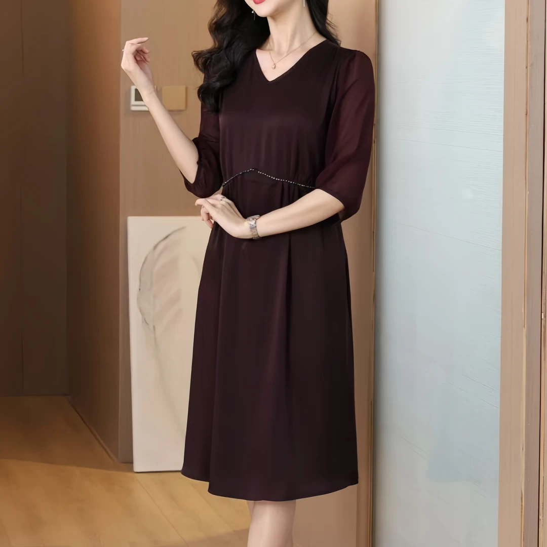 52241  轻职风夏季连衣裙宽松裙子轻奢时尚优雅