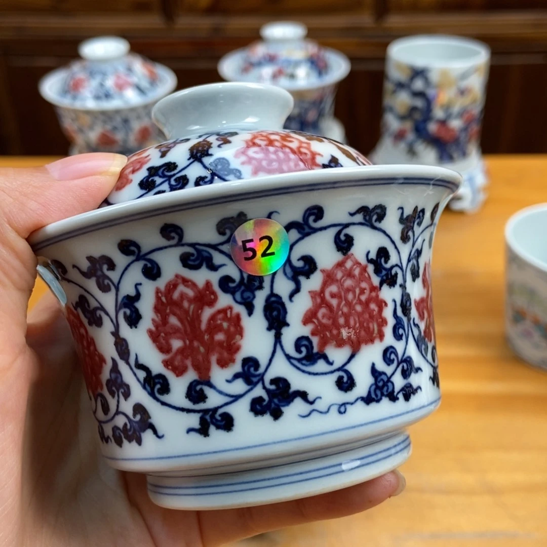 手绘现代茶具非古董