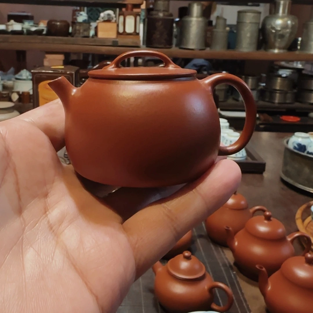 例*朱泥壶半手工制作