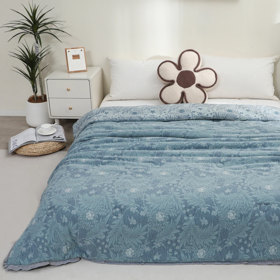 【海洋之叶】纯棉纱布夏被200*230cm