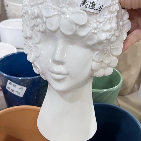 多肉绿植陶瓷花盆9.9包邮，有孔