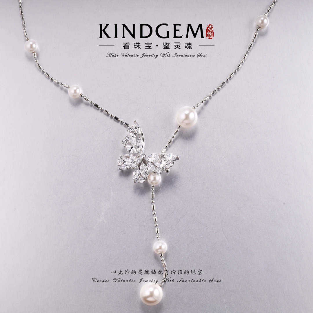 铜合金仿珍珠项链 轻奢时尚气质珠珠甜美项链（50cm） C-33277